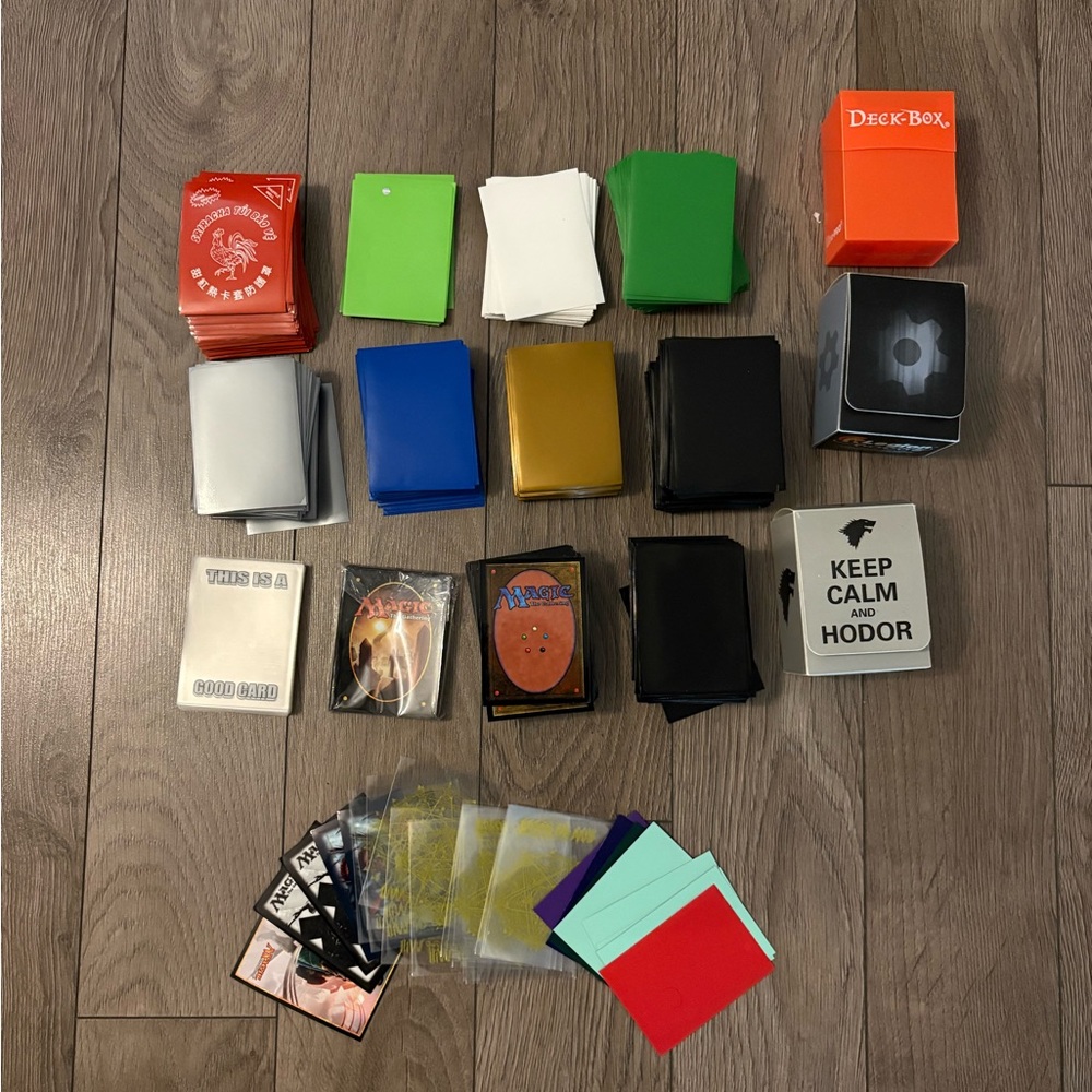 ❌SOLD❌ - Trading Card Games Protection Sleeves and Deck Boxes Lot